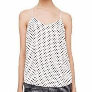 Club Monaco Polka Dot Brett Silk Tank Top Blouse